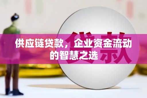 草屯供应链贷款，企业资金流动的智慧之选