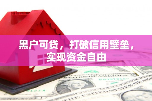 草屯黑户可贷，打破信用壁垒，实现资金自由