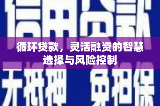 草屯循环贷款，灵活融资的智慧选择与风险控制