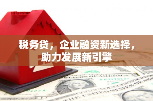 草屯税务贷，企业融资新选择，助力发展新引擎