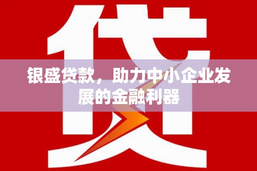 草屯银盛贷款，助力中小企业发展的金融利器