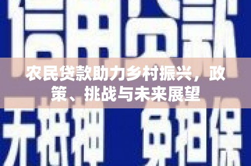 草屯农民贷款助力乡村振兴，政策、挑战与未来展望