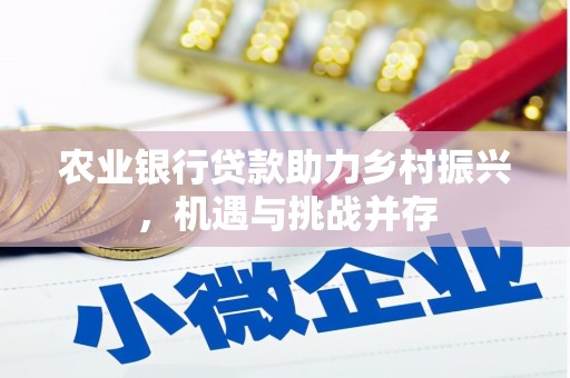 草屯农业银行贷款助力乡村振兴，机遇与挑战并存