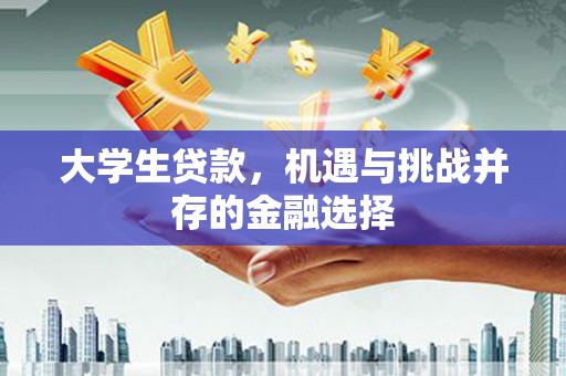 草屯大学生贷款，机遇与挑战并存的金融选择