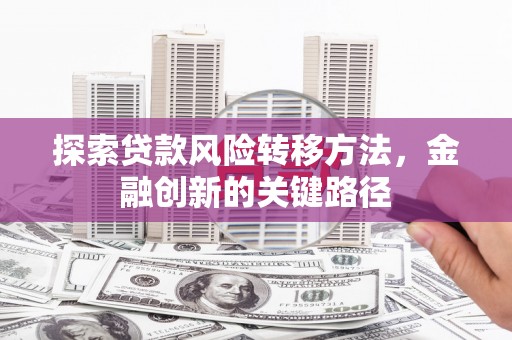 草屯探索贷款风险转移方法，金融创新的关键路径
