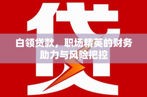 草屯白领贷款，职场精英的财务助力与风险把控